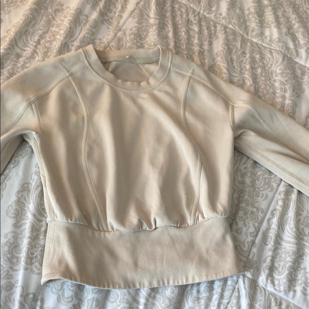 Lululemon Athletica Cream Pea Coat